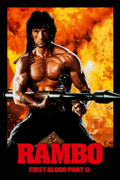 Poster van Rambo: First Blood Part II