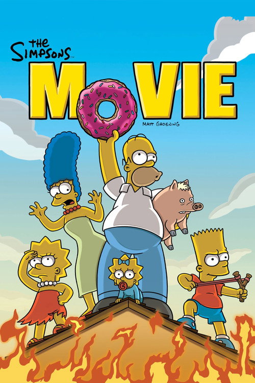 Poster van The Simpsons Movie